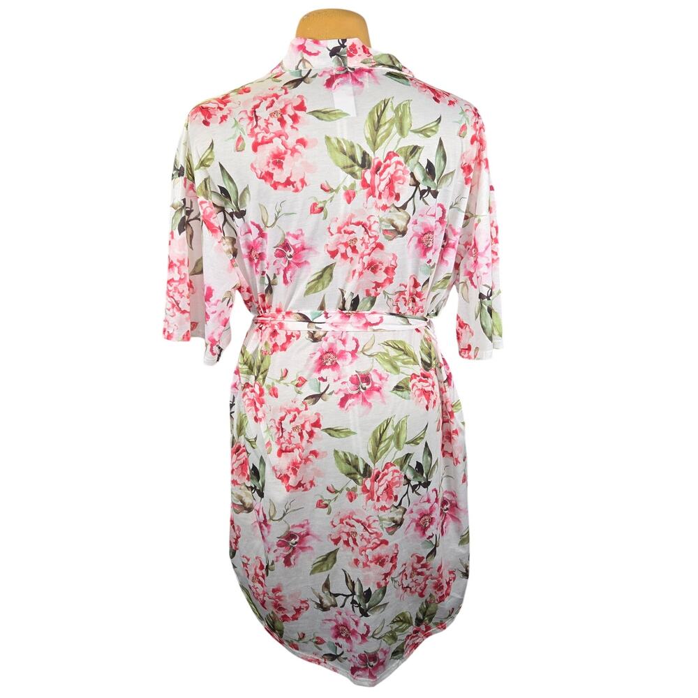Show me your MuMu Floral Kimono Robe OS Cover Up Feminine Vacation Coquette - Picture 4 of 10